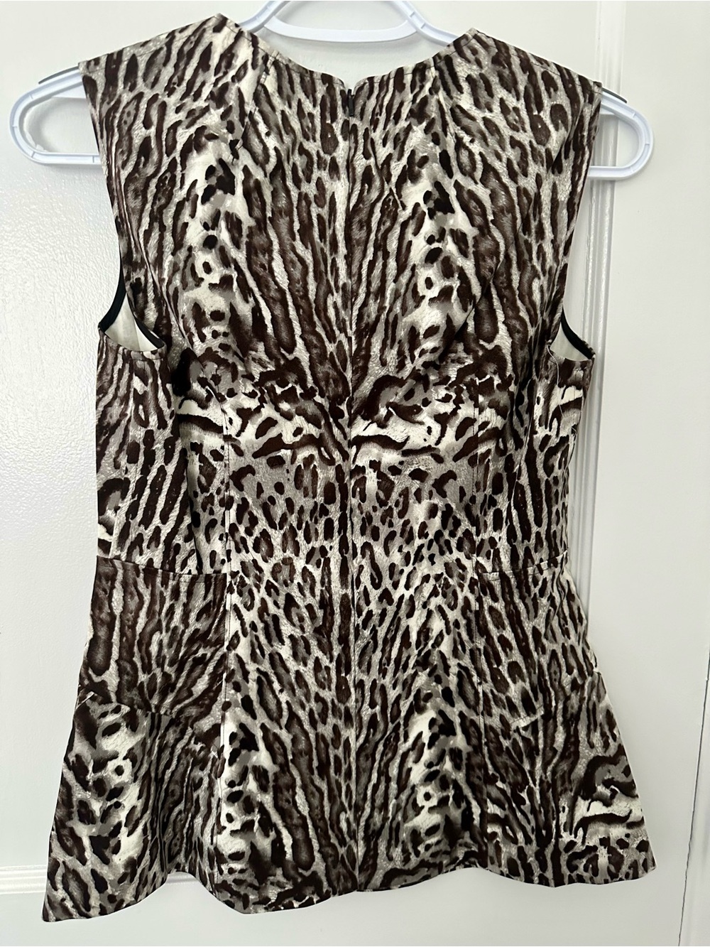Beautiful Donna Karan Animal Print Top.  Brand New.